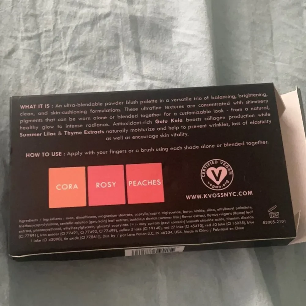 KvossNYC Blushing Beauty Luminous Blush Palette